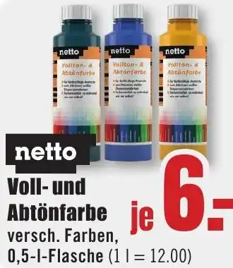 B1 Discount Baumarkt netto Voll- und Abtönfarbe Angebot