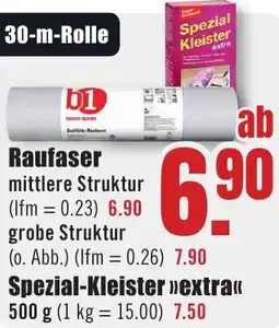 B1 Discount Baumarkt Raufaser Angebot