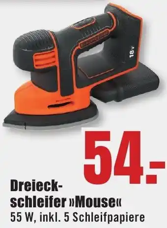 B1 Discount Baumarkt BLACK+DECKER Dreieckschleifer Mouse Angebot