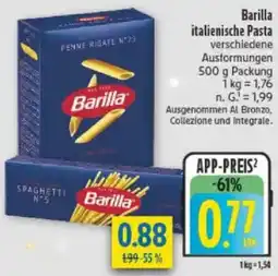 diska Barilla italienische Pasta Angebot