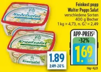 diska Feinkost popp Walter Popps Salat Angebot