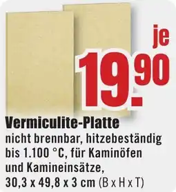 B1 Discount Baumarkt Vermiculite-Platte Angebot