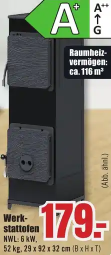 B1 Discount Baumarkt Werkstattofen Angebot