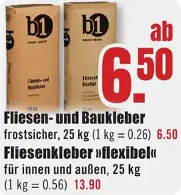 B1 Discount Baumarkt b1 Fliesen- und Baukleber Angebot