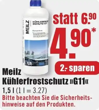 B1 Discount Baumarkt Meilz Kühlerfrostschutz G11 Angebot