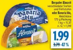diska Bergader Almzeit oder Bavaria blu Angebot