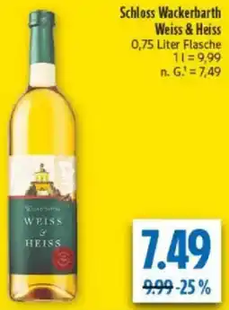 diska Schloss Wackerbarth Weiss & Heiss Angebot