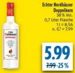 diska Echter Nordhäuser Doppelkorn Angebot