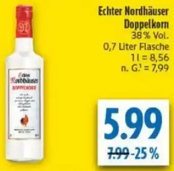 diska Echter Nordhäuser Doppelkorn Angebot