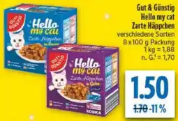 diska Gut & Günstig Hello my cat Zarte Häppchen Angebot