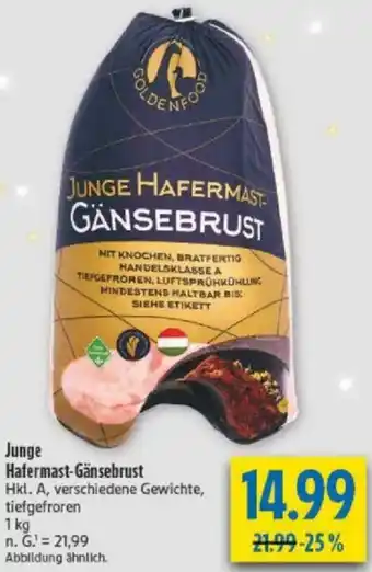 Junge Hafermast-Gänsebrust