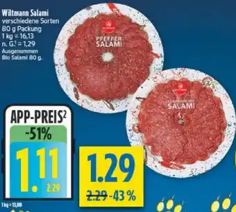 diska Wiltmann Salami Angebot