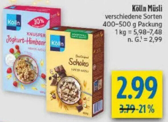 Kolln Musli Angebot