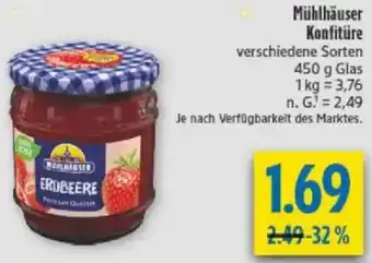 diska Mühlhäuser Konfitüre Angebot