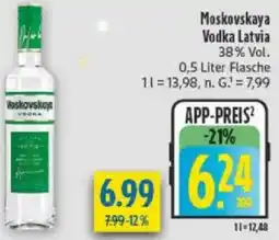 diska Moskovskaya Vodka Latvia Angebot