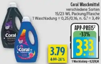 diska Coral Waschmittel Angebot