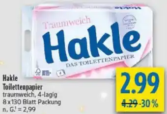 diska Hakle Toilettenpapier Angebot