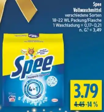 diska Spee Vollwaschmittel Angebot