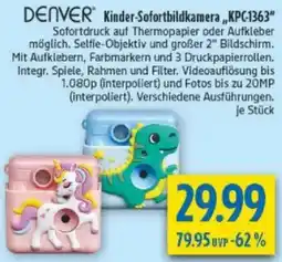 diska DENVER Kinder-Sofortbildkamera „KPC-1363" Angebot