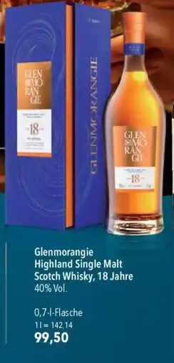 CITTI Markt Glenmorangie Highland Single Malt Scotch Whisky, 18 Jahre Angebot