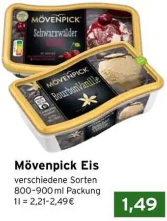 CAP Markt Mövenpick Eis Angebot
