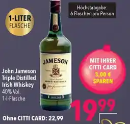 CITTI Markt John Jameson Triple Distilled Irish Whiskey Angebot