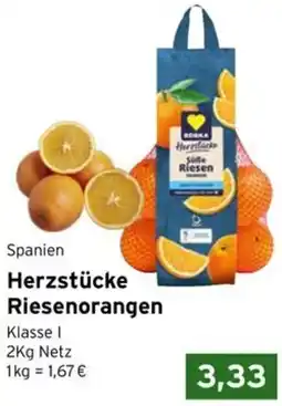 CAP Markt Edeka Herzstücke Riesenorangen Angebot