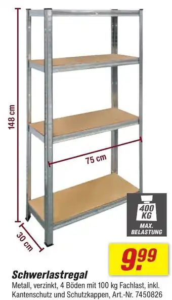 toom Baumarkt Schwerlastregal Angebot