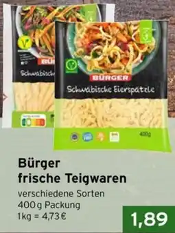 CAP Markt Bürger frische Teigwaren Angebot