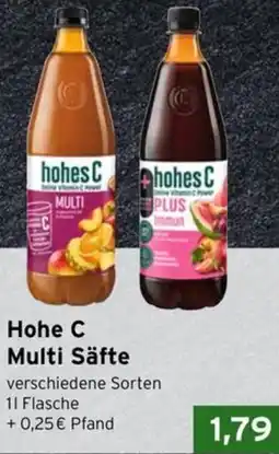 CAP Markt Hohe C Multi Säfte Angebot