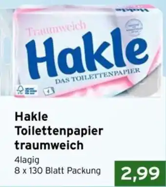 CAP Markt Hakle Toilettenpapier traumweich Angebot