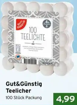 CAP Markt Gut&Günstig Teelicher Angebot