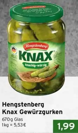 CAP Markt Hengstenberg Knax Gewürzgurken Angebot