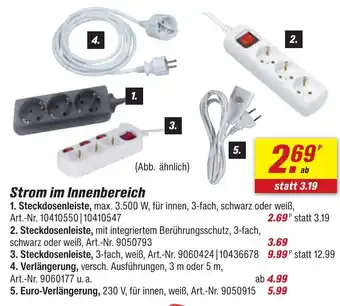 toom Baumarkt Strom im Innenbereich Angebot