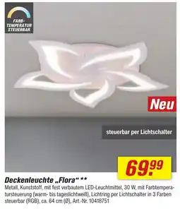 toom Baumarkt Deckenleuchte, ,Flora" Angebot