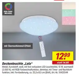 toom Baumarkt Deckenleuchte ,,Lola" Angebot