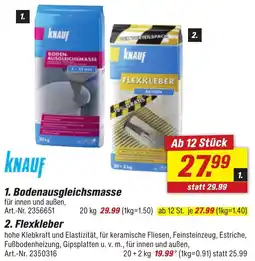 toom Baumarkt KNAUF 1. Bodenausgleichsmasse Angebot