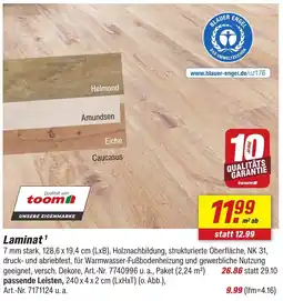 toom Baumarkt Laminat Angebot