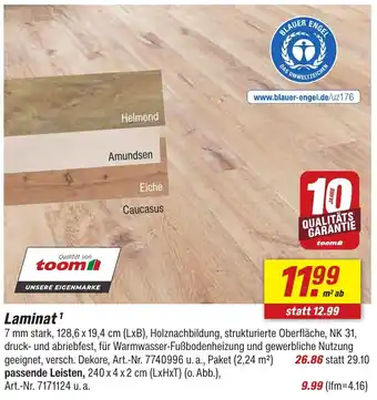 toom Baumarkt Laminat Angebot