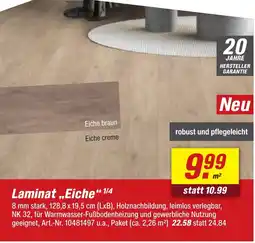 toom Baumarkt Laminat „Eiche" Angebot