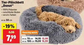 Thomas Philipps Tier-Plüschbett ,,Donut" Angebot