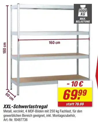toom Baumarkt XXL-Schwerlastregal Angebot