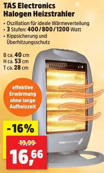 Thomas Philipps TAS Electronics Halogen Heizstrahler Angebot