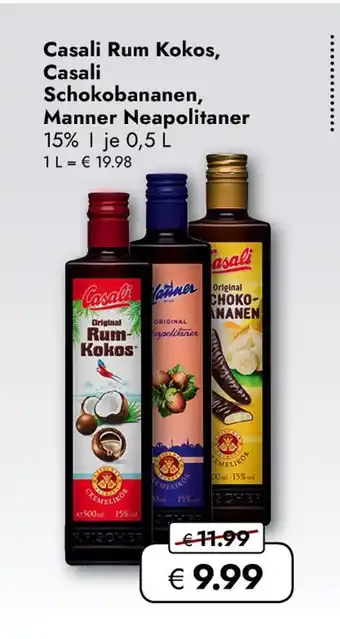 Travel Free Casali rum kokos Angebot