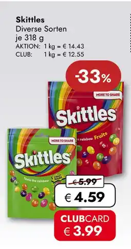 Travel Free Skittles kaubonbons Angebot