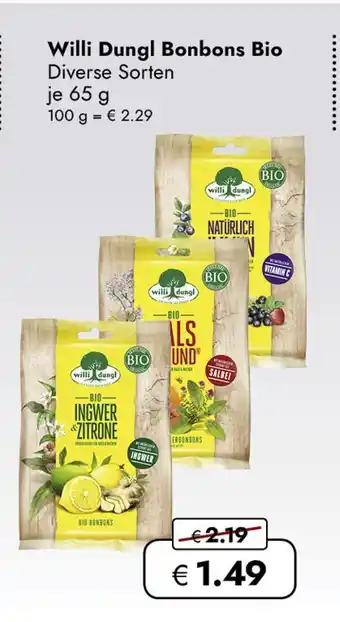Travel Free Willi dungl bonbons bio Angebot