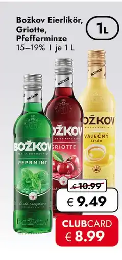 Travel Free Bozkov eierlikör, griote, pfefferminze Angebot