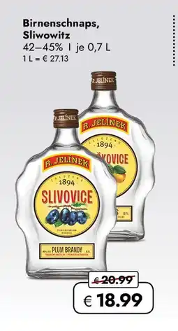 Travel Free R. jelinek birnenschnaps, sliwowitz Angebot