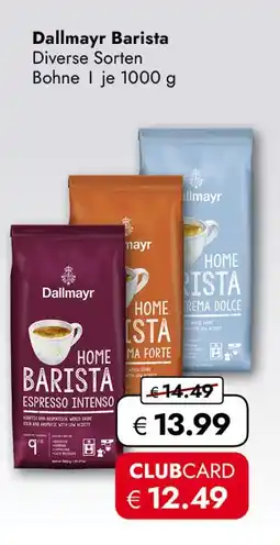 Travel Free Dallmayr kaffee barista Angebot
