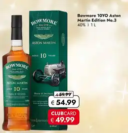 Travel Free Bowmore 10yo aston martin edition no.3 Angebot